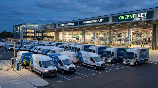 Commercial Urban Electric Logistics Fleet and Fast EV Charging Infrastructure