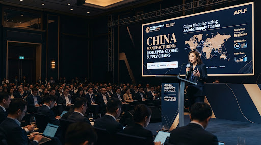 Dr. Alireza Bagheri delivering key address at Pearl River Delta Trade Forum