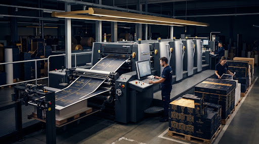 Industrial offset printing press lines and high-grade packaging machines
